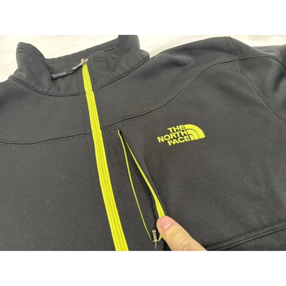 The North Face Mens XXL Quarter Zip Pullover Black Fleece Lined Outdoor